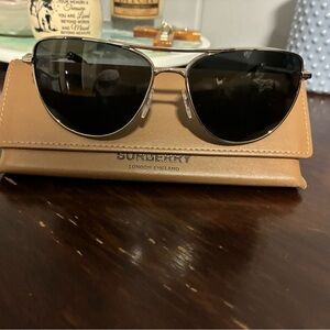 Burberry Silver Frame Sunglasses